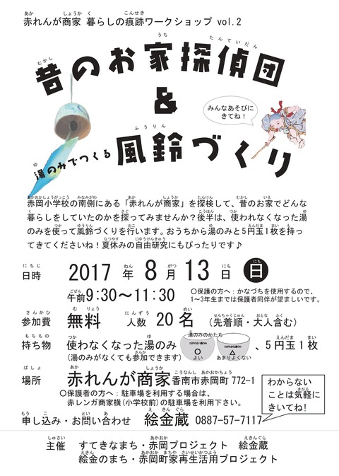 赤れんが商家　暮らしの痕跡ワークショップvol2